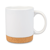 White glossy mug 300 ml - cork bottom carton 36 pcs.