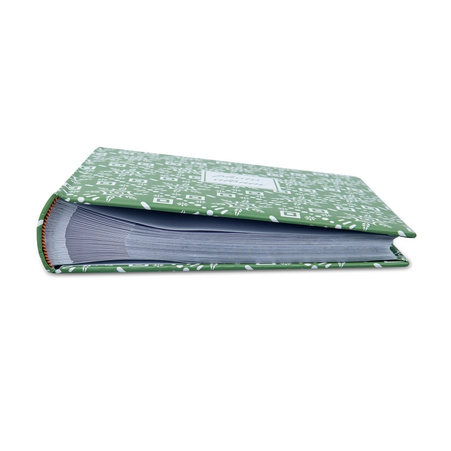 Sewn pocket album 10x15/200 photos - patterns green