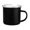 Magic enamel steel mug black