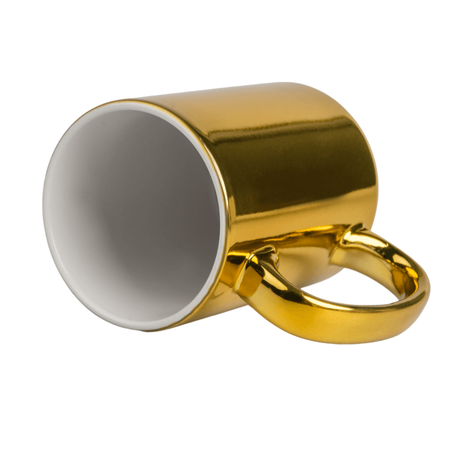 Mug 440 ml gold metallic glossy