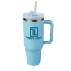 Travel steel mug 1200 ml engraved/UV - light blue