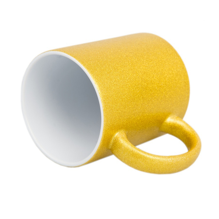 Gold glitter mug