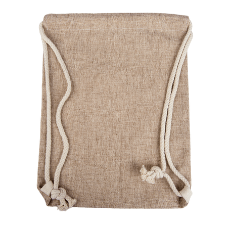 Linen backpack-bag 30x40 cm - dark beige