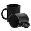 Magic glass mug black