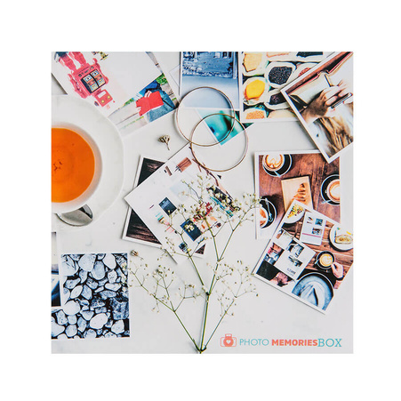 Photo box - pattern 2 (memories) set of 5 pcs