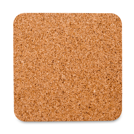 Podkładka MDF pod kubek kwadratowa 4MD /korek 9,5x9,5 cm - 10szt