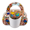 Packaging/ cup holder - school pattern