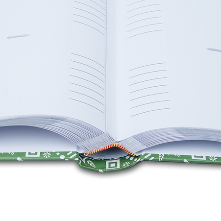 Sewn pocket album 10x15/200 photos - patterns green