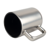 Mug 360 ml matte silver inner black