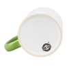 Combo SuperGlaze white mug - handle and inner light green half pallet 432 pcs.