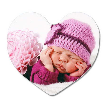 Polymer heart magnet 6,35x5,71 cm (5527) Unisub