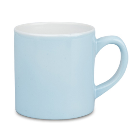 Mug light color mini blue with cardboard carton 48 pcs.