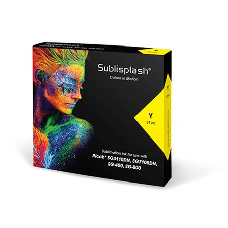Sublisplash cartridge for Ricoh SG3110/7100/SG400/800 (31ml) Yellow