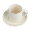 170 ml cup with saucer frosted cream color (set of 6 pcs).)