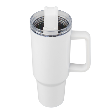 Kubek stalowy Travel 1200 ml - biały komplet 5 szt.