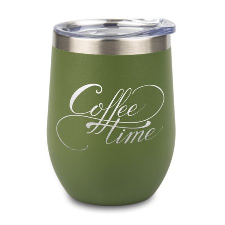 Steel mug for engraving Wine Cup - green