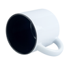 White mug 400 ml wide - inside black