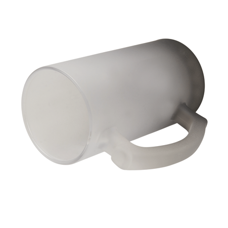 Glass mug frosted gradient black set of 12 pcs.