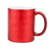 Red glitter mug