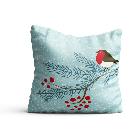 Photo soft pillowcase - Christmas Reindeer pattern