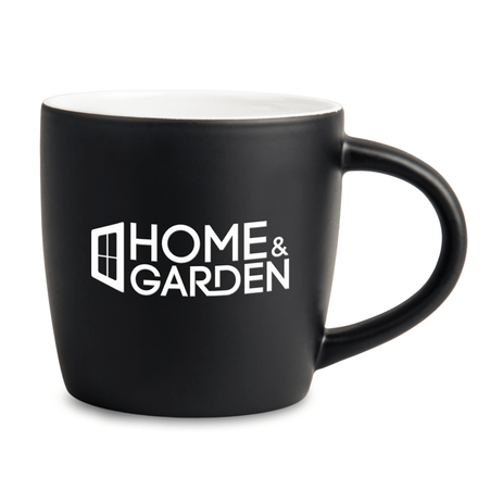 Boston mug for engraving matte black - white inside