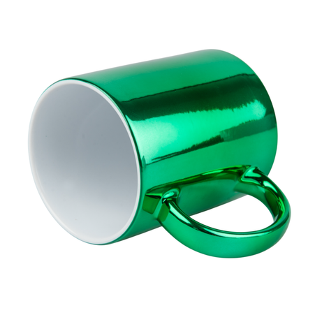 Mug metallic green - shiny