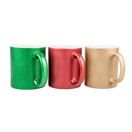 Glitter mug red carton 36 pcs.