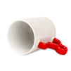 Mug white handle Mickey Mouse red