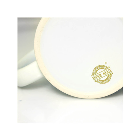 White mug - SuperGlaze Gold