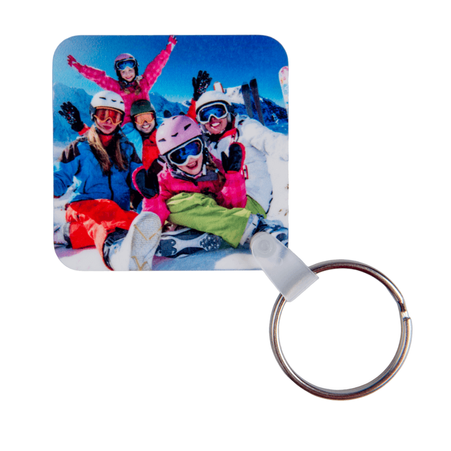 4MD aluminum key ring square 50x50 mm (double-sided) - 10pcs