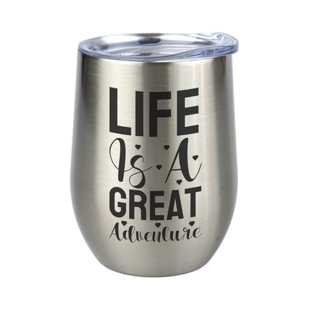 Steel mug 300 ml Wine Cup - silver carton 24 pcs.