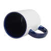White mug 440 ml Combo - handle and inner navy blue carton 36 pcs.