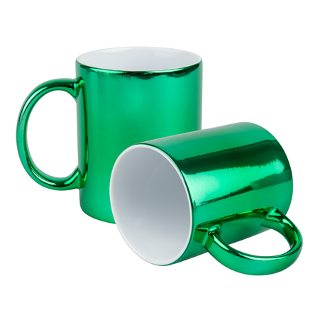 Mug metallic green - shiny