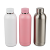Steel sports bottle 500 ml pink set of 5 pcs.