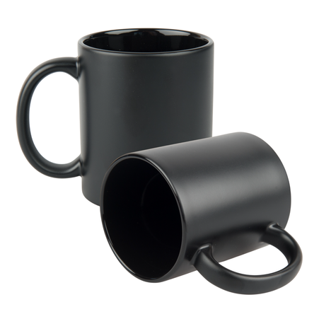 Mug for engraving matte black - inner black carton 36 pcs.