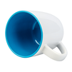 Boston mug for sublimation white - insid light blue