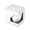 Cardboard packaging for Latte cups small with insert and window - white (set of 10pcs)