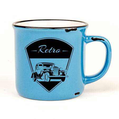 Kubek Camper Retro niebieski 280 ml karton 36 szt.