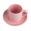 170 ml cup with saucer matte pink color (set of 6 pcs.)