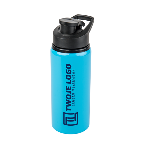 Aluminiowa butla 600 ml Active Flip Top - niebieska komplet 5 szt.
