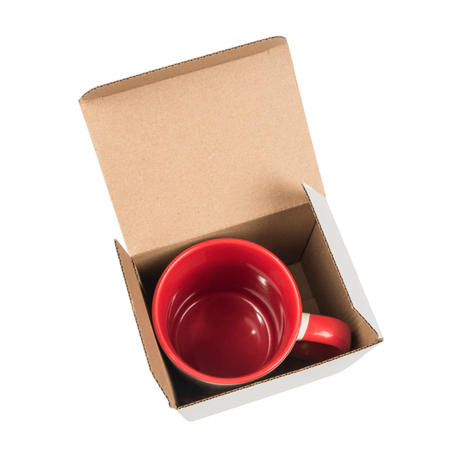 Cardboard packaging for 440ml cups - white (set of 10pcs.)
