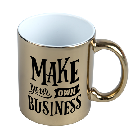 Mug metallic gold - shiny set of 36 pcs.