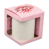 Decorative packaging for mugs with window - Love pattern