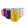 Steel mug 330 ml light color white