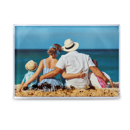 Water frame 10x15 - sand with seashells