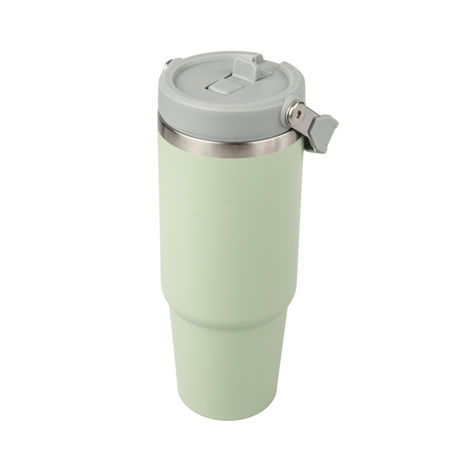 Kubek stalowy Trip 900 ml grawer/UV - jasnozielony