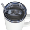 Trek 1200 ml steel mug with handle white