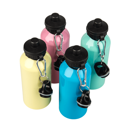 Aluminum bottle 600 ml Sport - pink set of 5 pcs