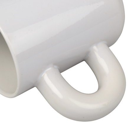 Mug 440 ml thick handle - white