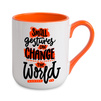 Coffee mug 330 ml combo - handle and inside orange